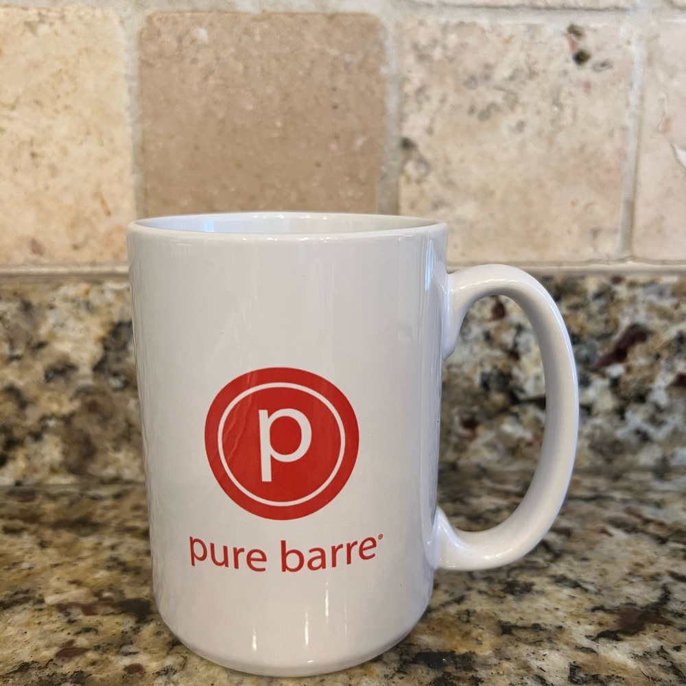 Pure Barre Red and White Mug